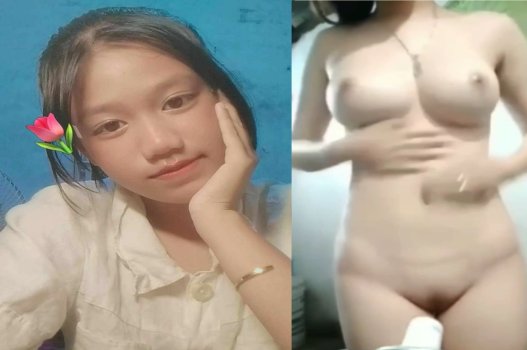 Magrinha Safada se divindo com um pinto gigante